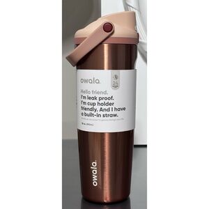 Owala 30oz FreeSip Sway Water Bottle, METALLIC ROSE GOLD
